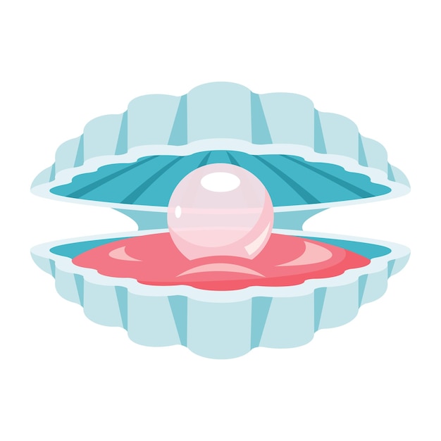 Flat Drawing Of A Clam