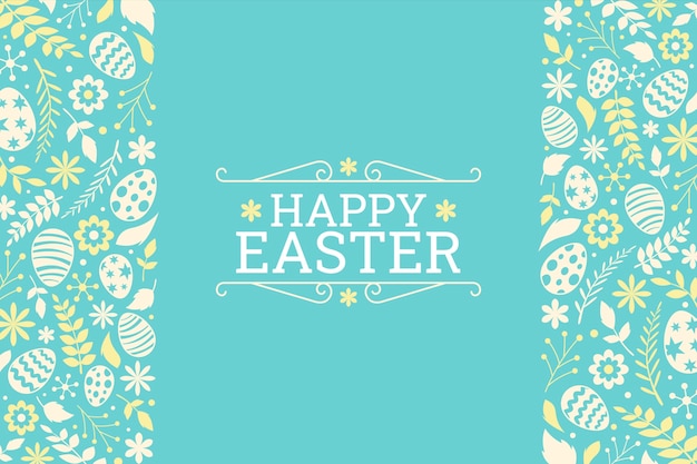 Vector flat easter background