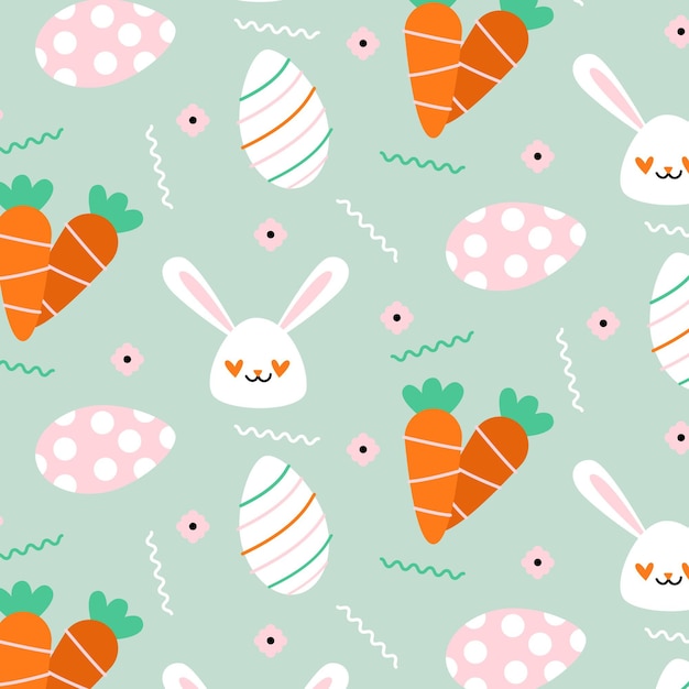 Flat easter pattern