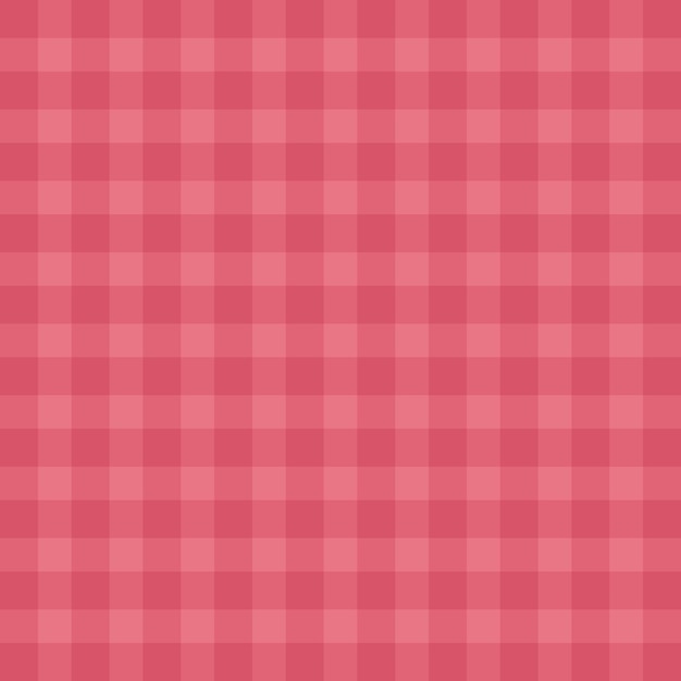 Flat easy tilable red gingham repeat pattern print