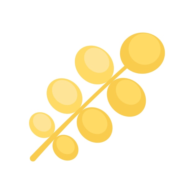 Flat Edible Plant Sprig Icon