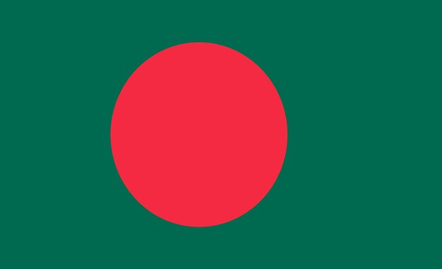 Vector a flat flag of bangladesh