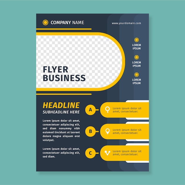 Business flyer flat