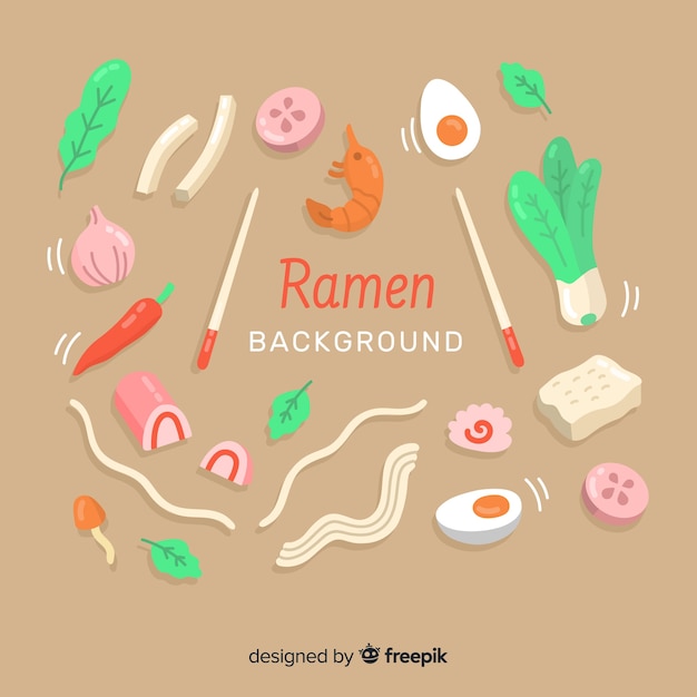 Flat food background