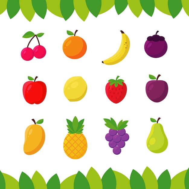 Flat fruit collection