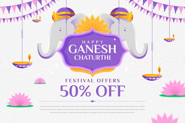 플랫 Ganesh Chaturthi 판매
