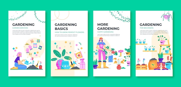 flat gardening instagram stories collection