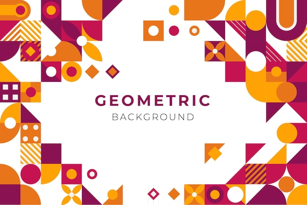 flat geometric background with mozaic style