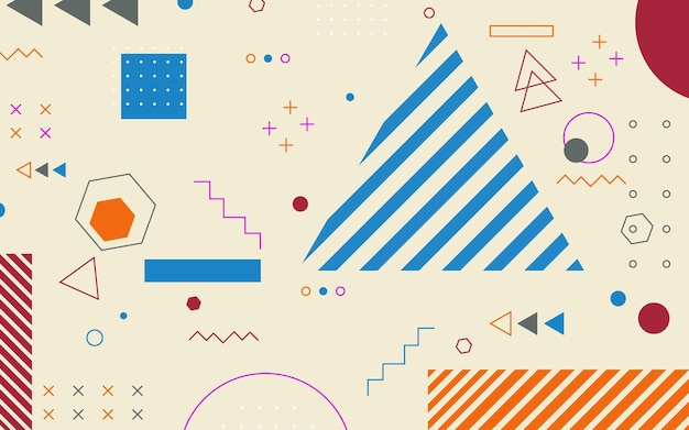 Flat geometric background