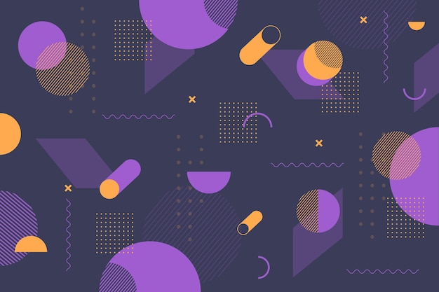 Flat geometric background