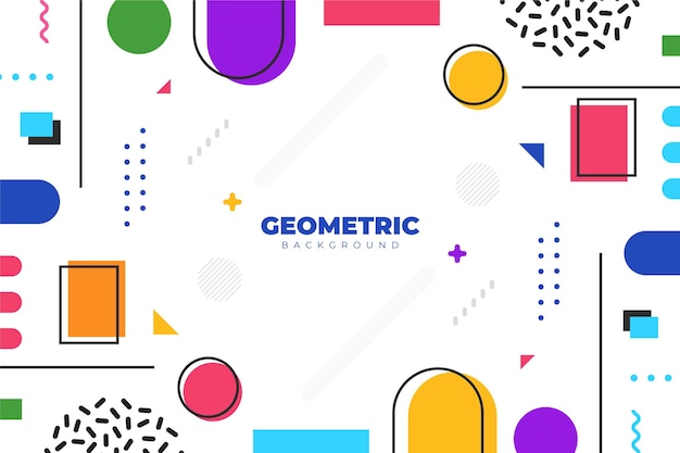 Flat geometric background