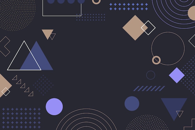 Flat geometric background