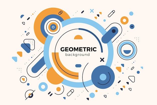 Sfondo geometrico piatto