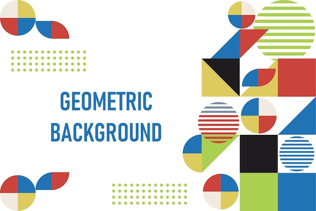 Flat geometric background