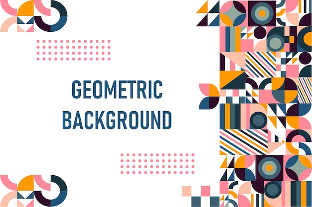 Flat geometric background