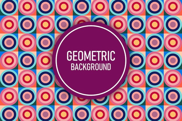 Flat geometric background