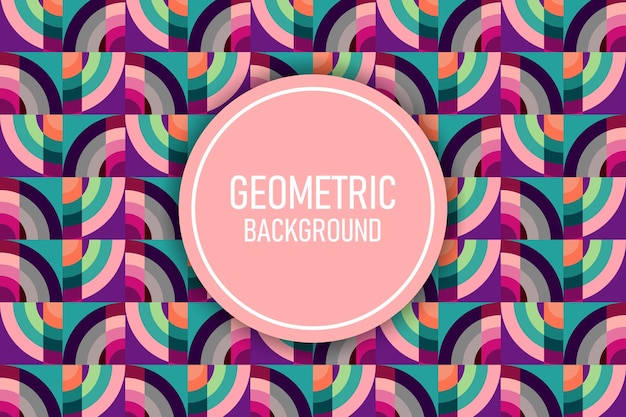 Flat geometric background