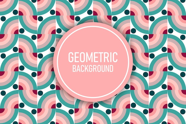 Flat geometric background