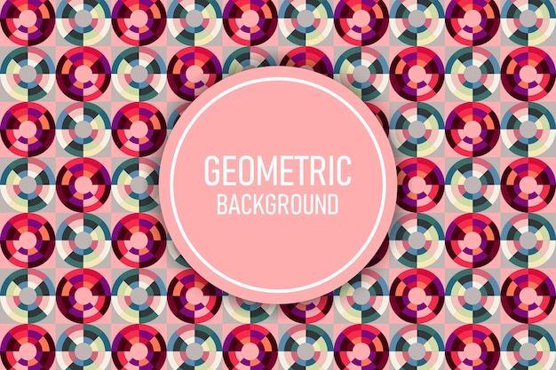 Flat geometric background