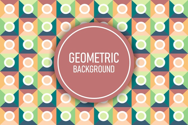 Flat geometric background