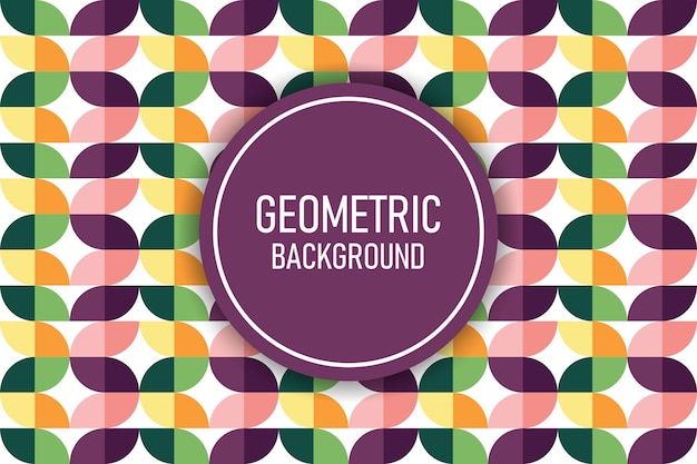 Flat geometric background