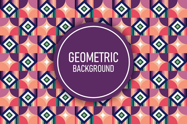 Flat geometric background