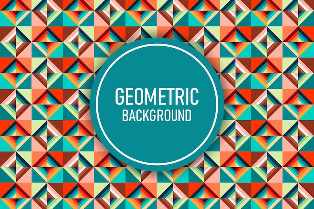 Flat geometric background