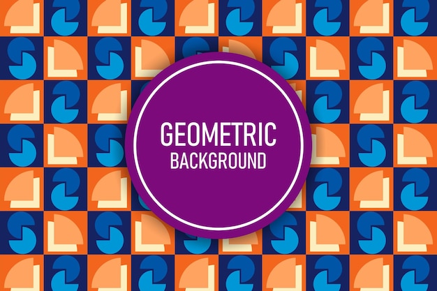 Flat geometric background