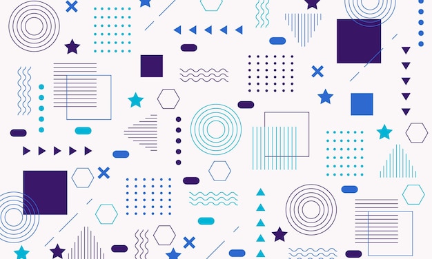 Flat geometric background