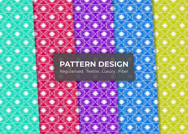 Flat geometric halloween best pattern collection Flat design classic argyle pattern
