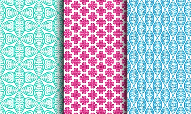 flat geometric pattern collection