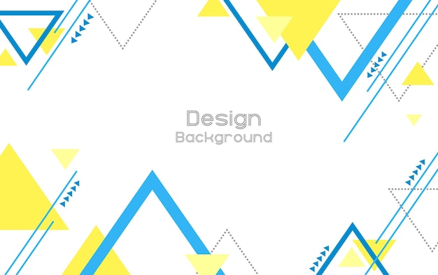 Flat geometric shape background design