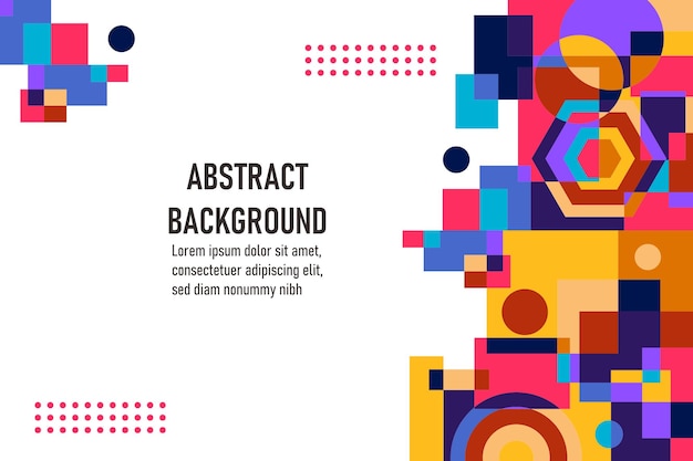 Flat geometrische achtergrond