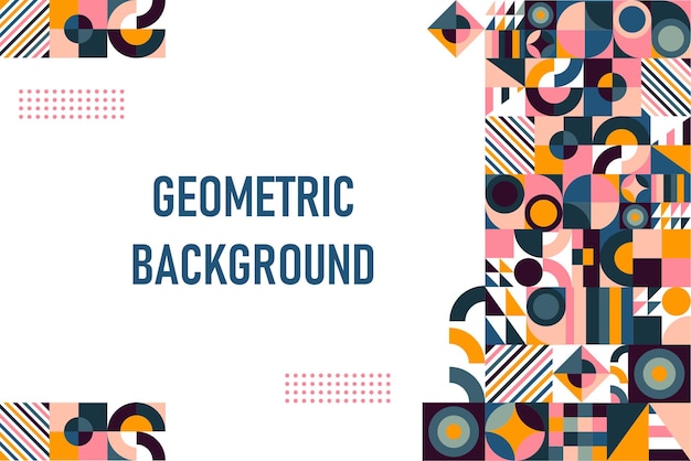 Flat geometrische achtergrond