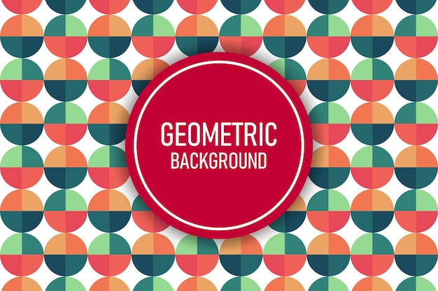 Flat geometrische achtergrond