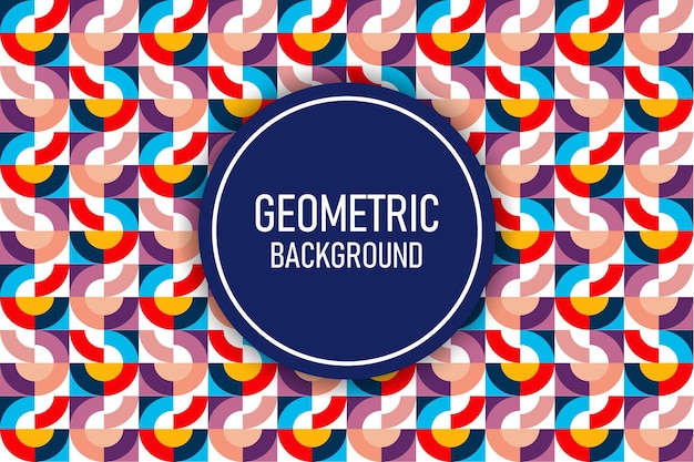 Flat geometrische achtergrond