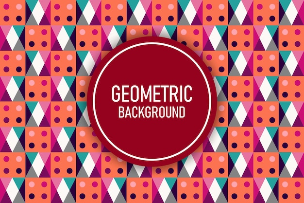 Flat geometrische achtergrond