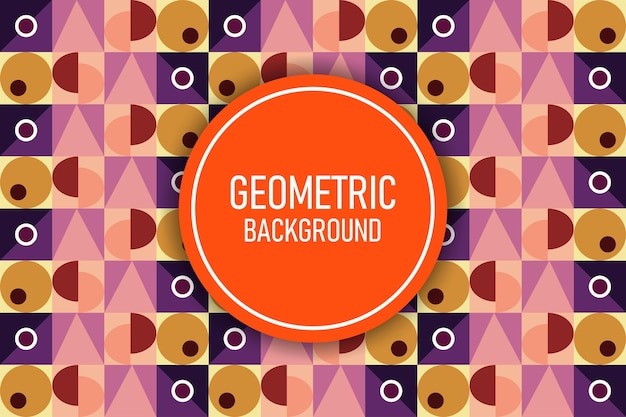 Flat geometrische achtergrond