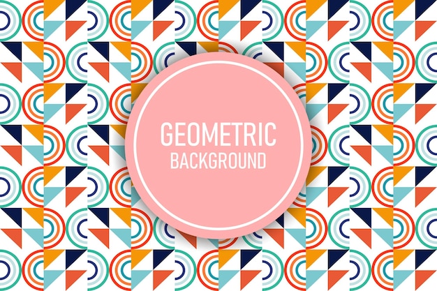 Flat geometrische achtergrond