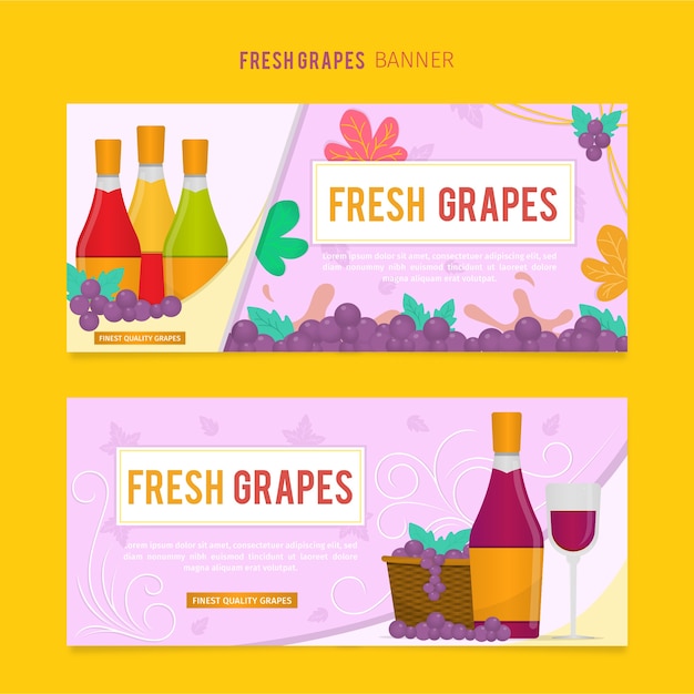 FLAT GRAPES BANNER