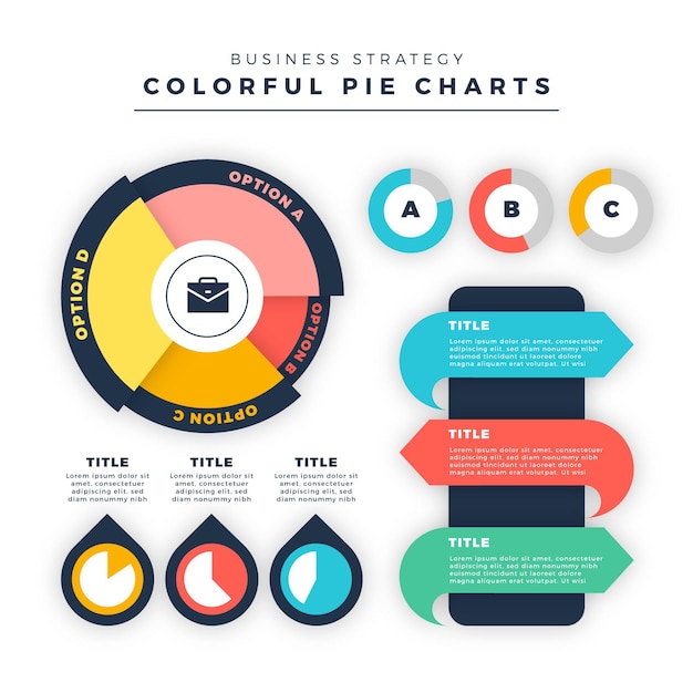 Diagrammi a sfera piatta harvey - infografica