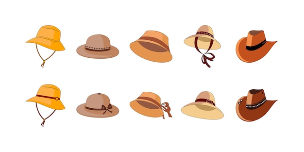 Vector flat hat illustration