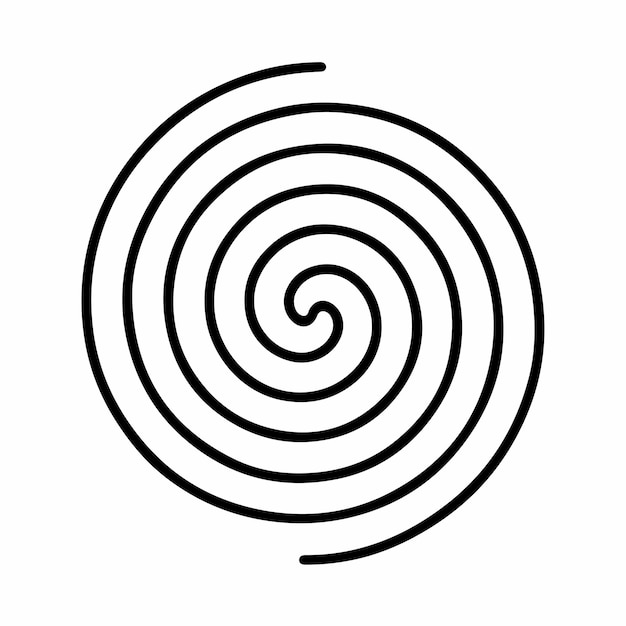 Flat hypnotist circle icon vector