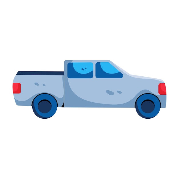 Flat icon of delivery truck