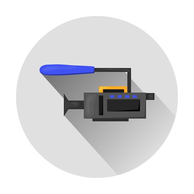 Vector flat icon - illustratie van videocamera