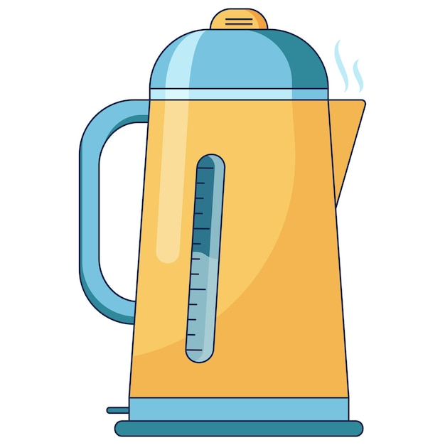 Flat icon illustration of coffee brewing method