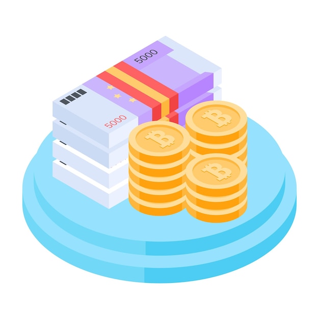 Flat icon of Social Benefits Isometric