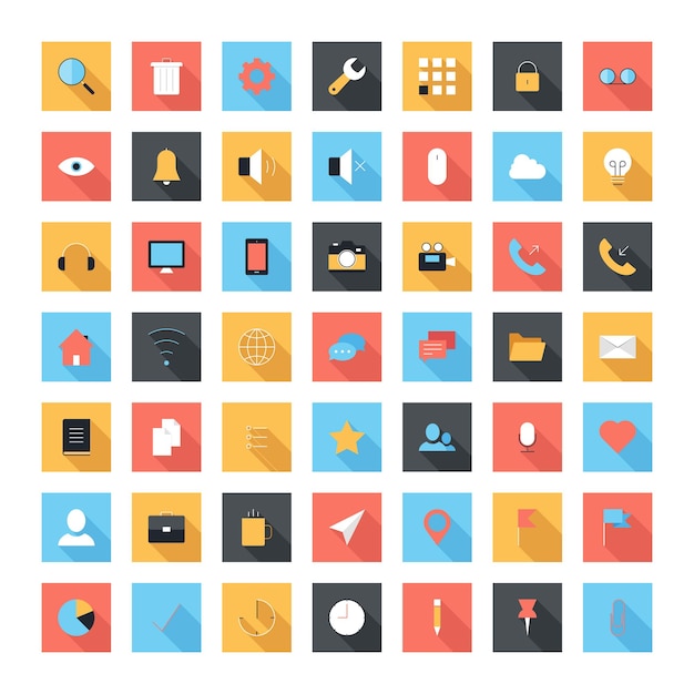 Vector flat icons