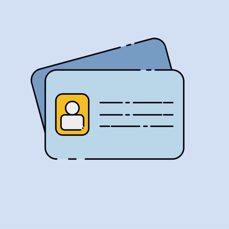 Vector フラット id カード アイコン ベクトル