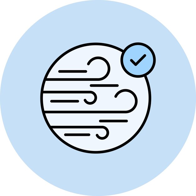 Flat illustratie van de luchtkwaliteit